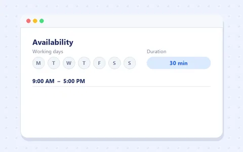 Set your availability